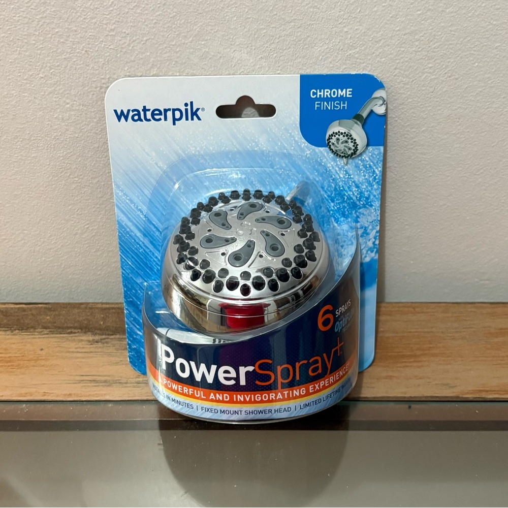 Waterpik PowerSpray Chrome Shower Head